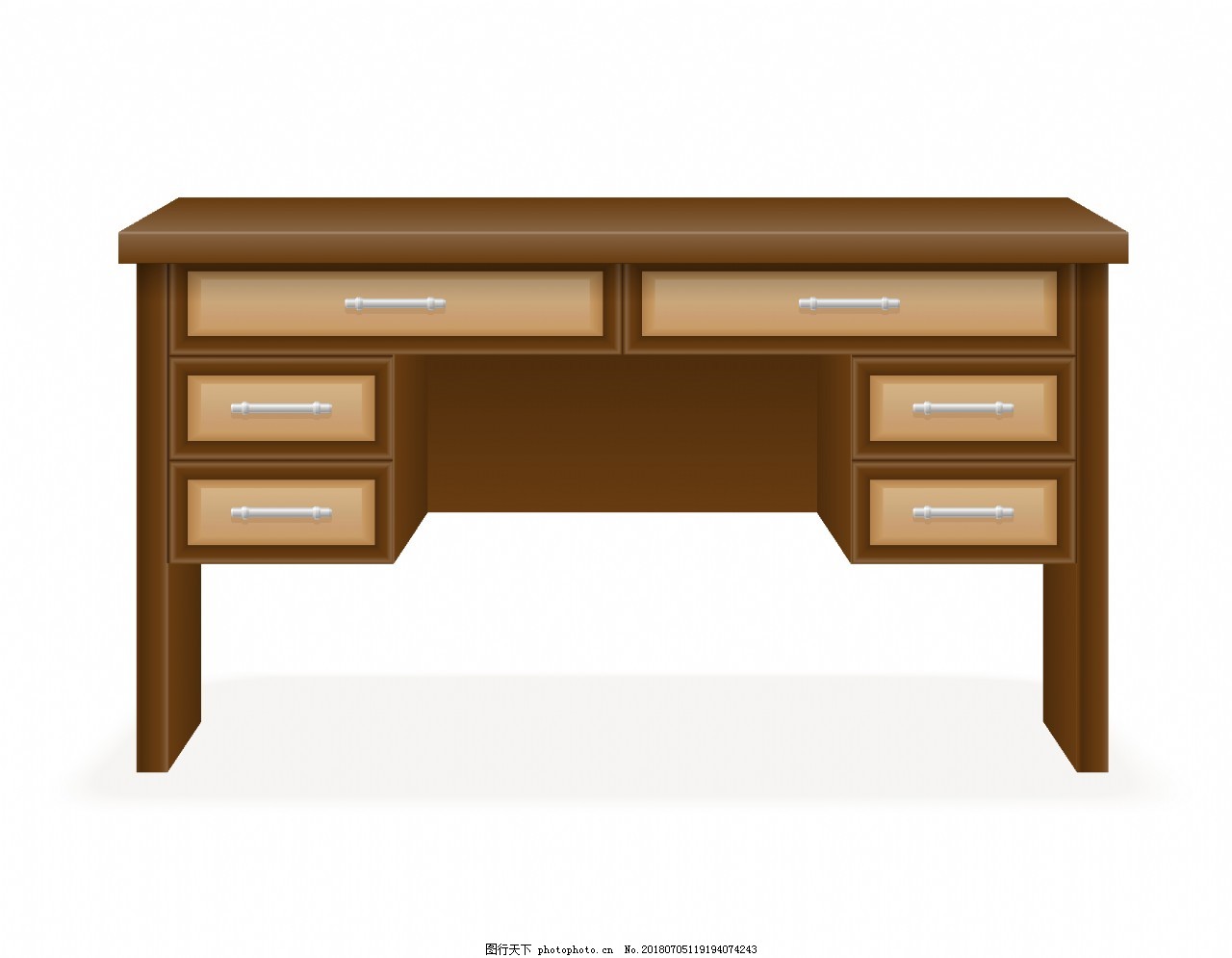 卡通书桌矢量元素 为家具设计注入童趣与创意